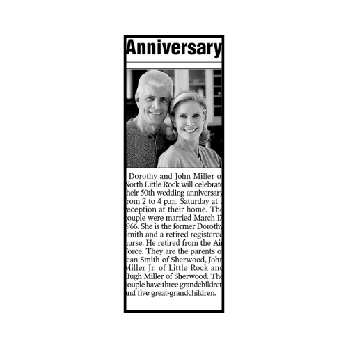 Deluxe Anniversary Announcement with photo